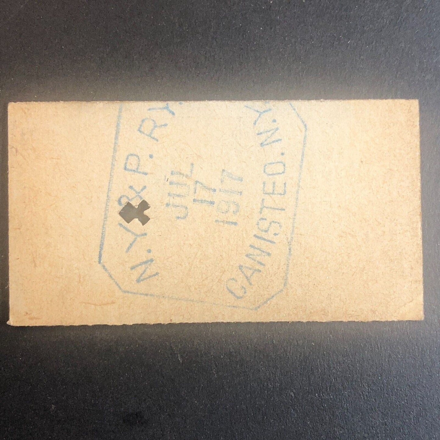 New York & Pennsylvania Railroad July 17 1917 Greenwood, NY Ticket #53561