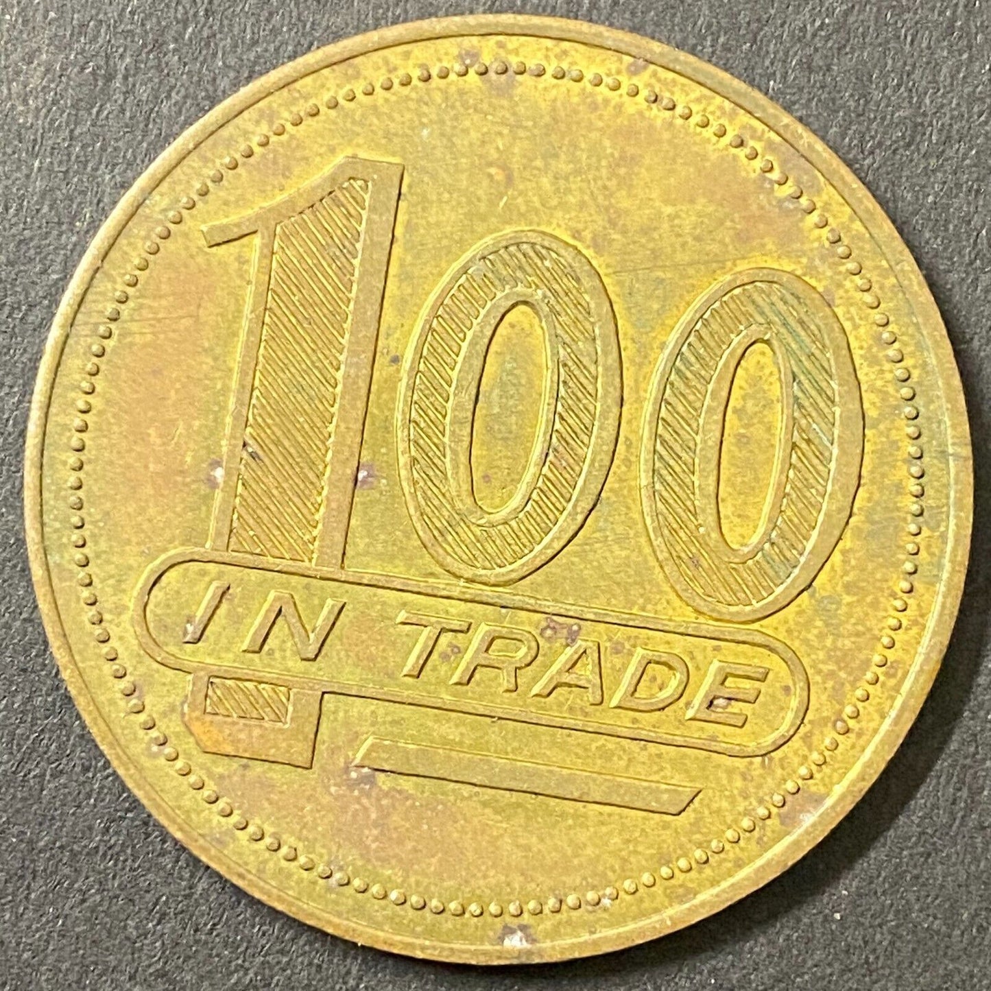 Fort Polk NCO Open Mess G/F $1 in Trade Token Brass Louisiana 35mm (#4)