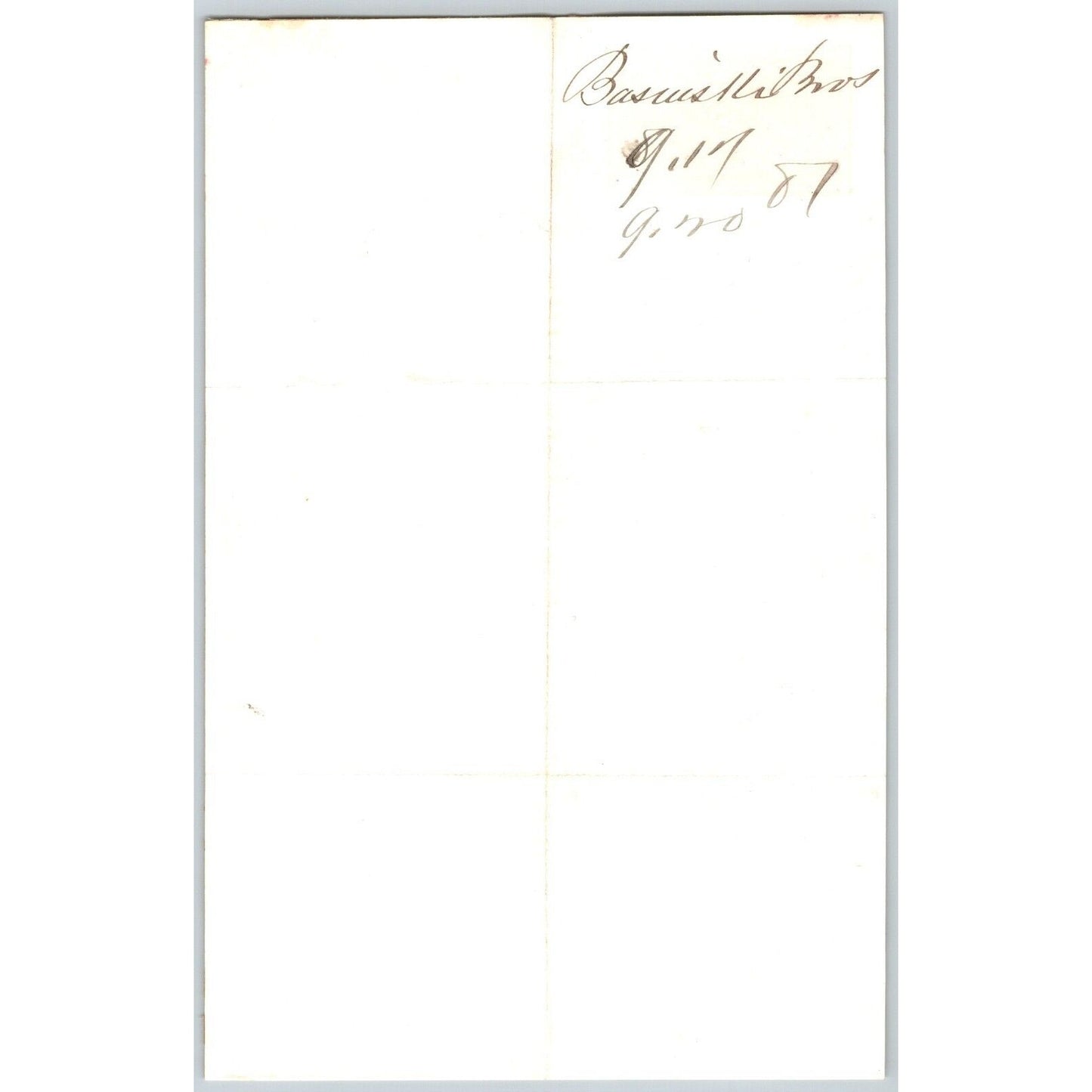 J. Basinski & Bros. Bozeman, MT (Dry Goods) 9/17 1881 Letterhead Henry Elling*