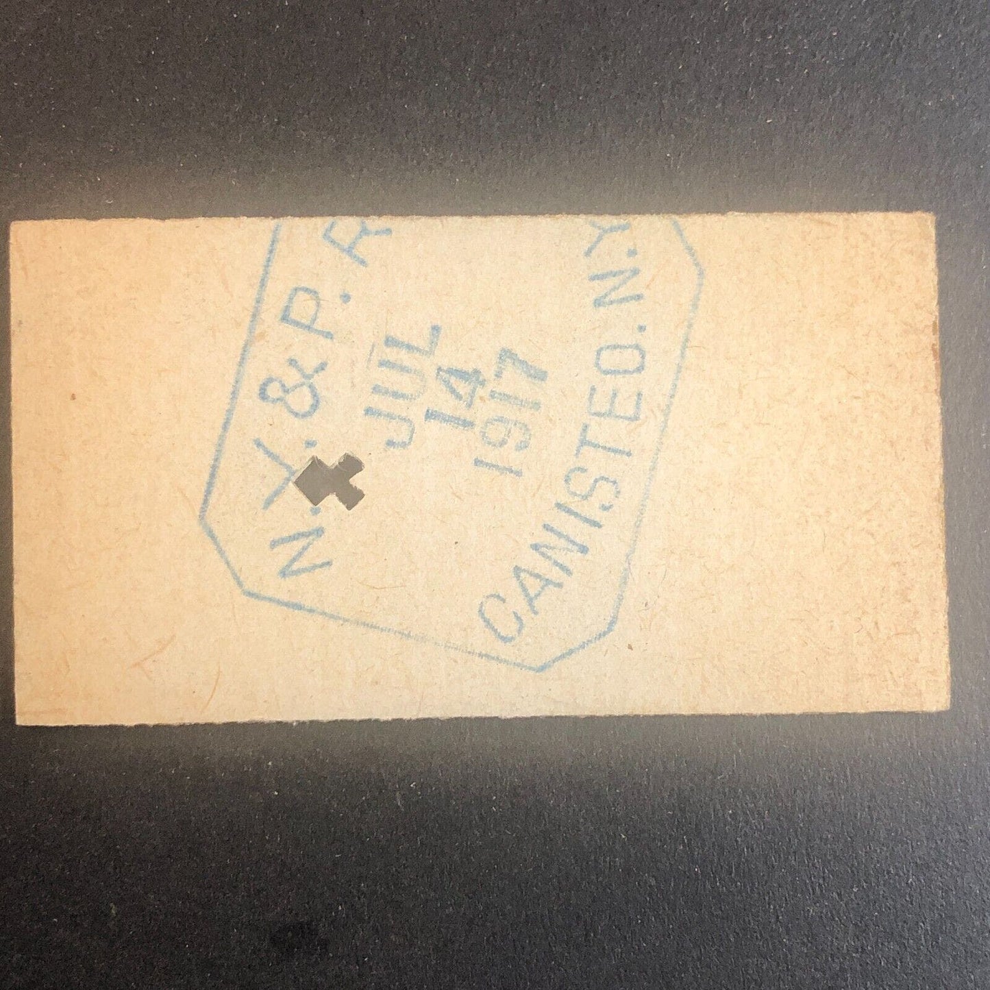 New York & Pennsylvania Railroad July 14 1917 Rexville, NY Ticket #30230