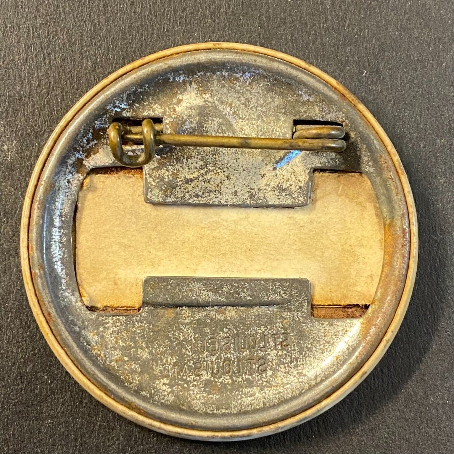 Michigan Field Corps, INC Steel ID Pinback 1 5/8"c1940's-50's ? Scarce