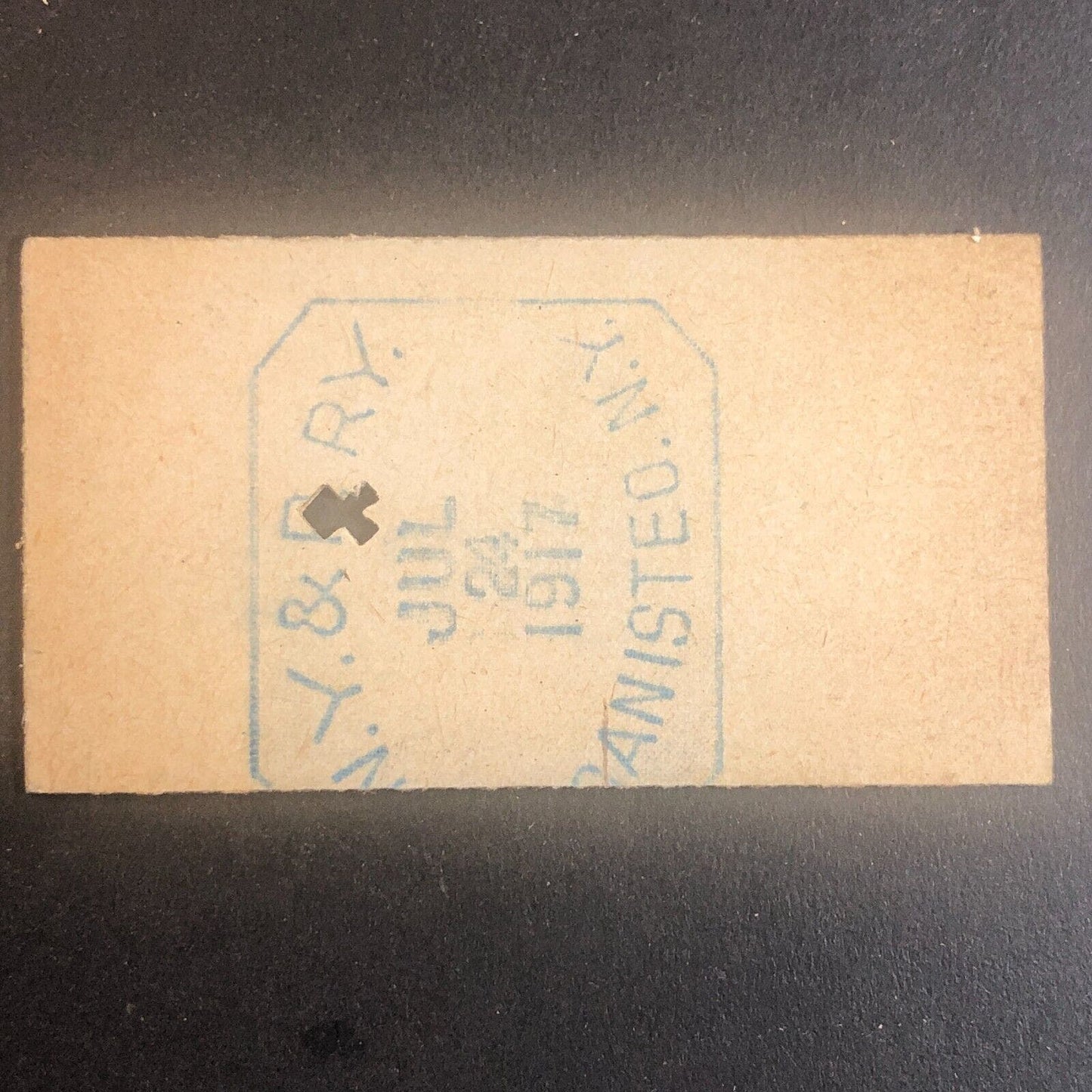 New York & Pennsylvania Railroad July 24 1917 Rexville, NY Ticket #30259