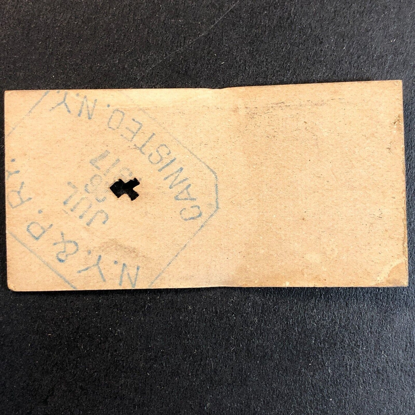 New York & Pennsylvania Railroad July 26 1917 Barney Mill Ticket #1351