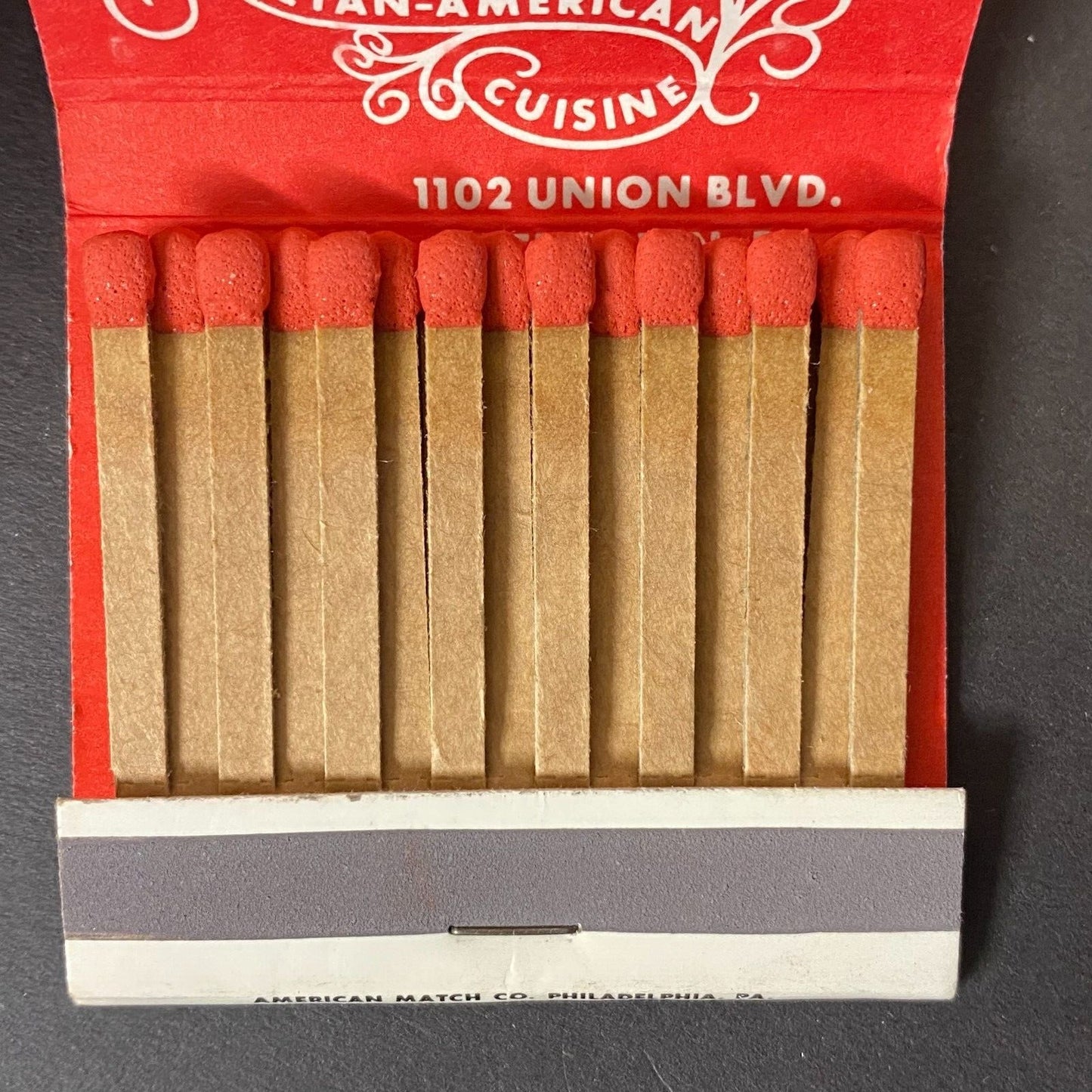 Anna Maria Restaurant Allentown, PA Full Matchbook c1970-74 Scarce