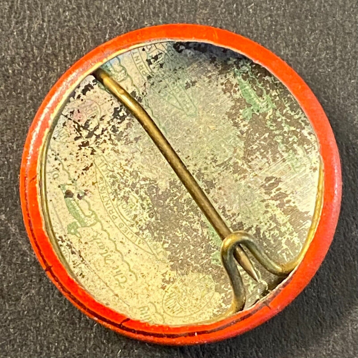 A.M.C. & B. W. of N.A. Butcher Meat Cutter Union 1939 Steel Litho Pinback 7/8"
