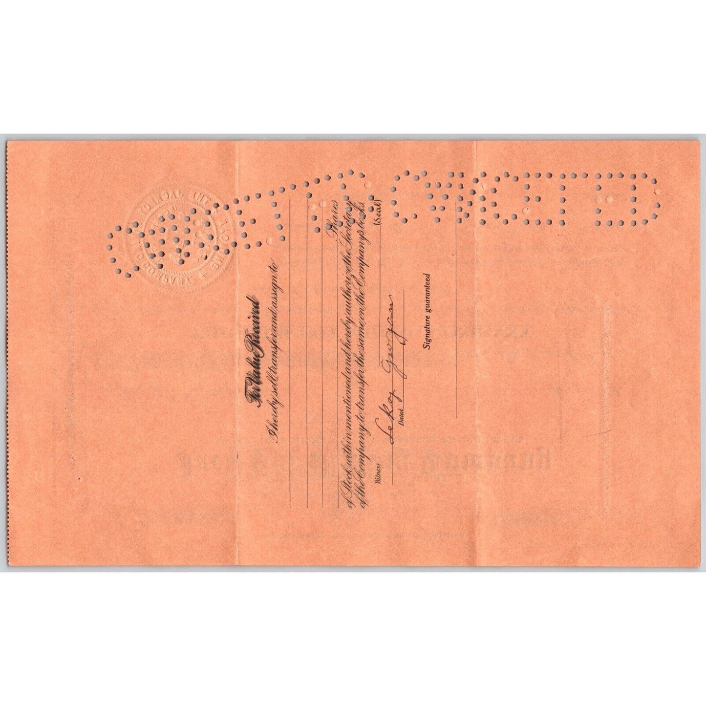 Jack Pot Mining Co. 1912 Stock Certificate Cripple Creek District #42