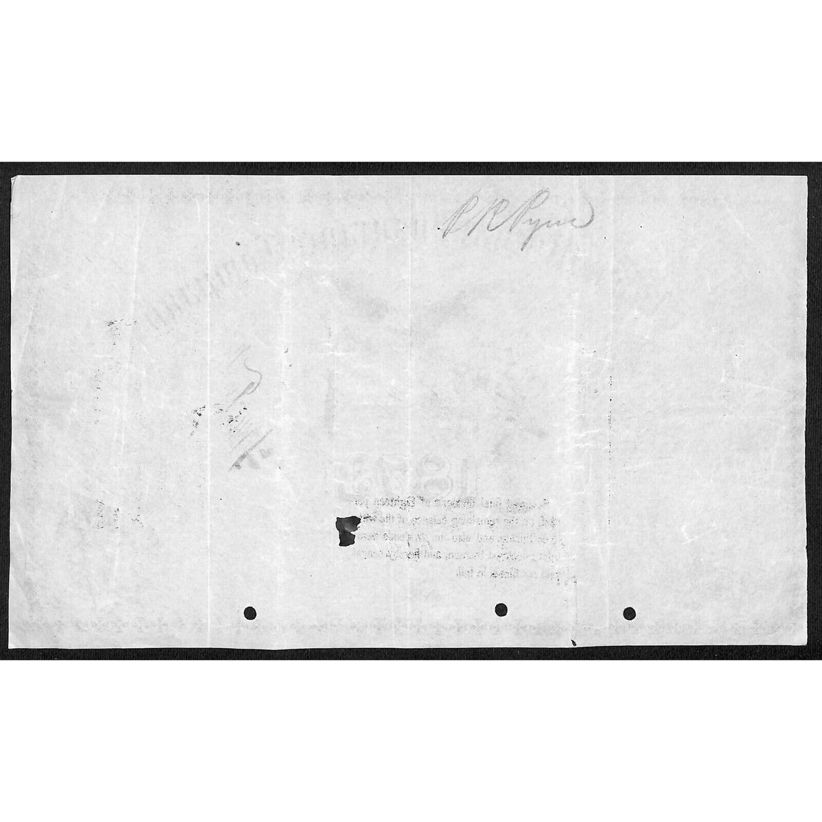 Union Mutual Insurance NY 1873 "Certificate of Profits" to P. R. Pyne / Percy R.
