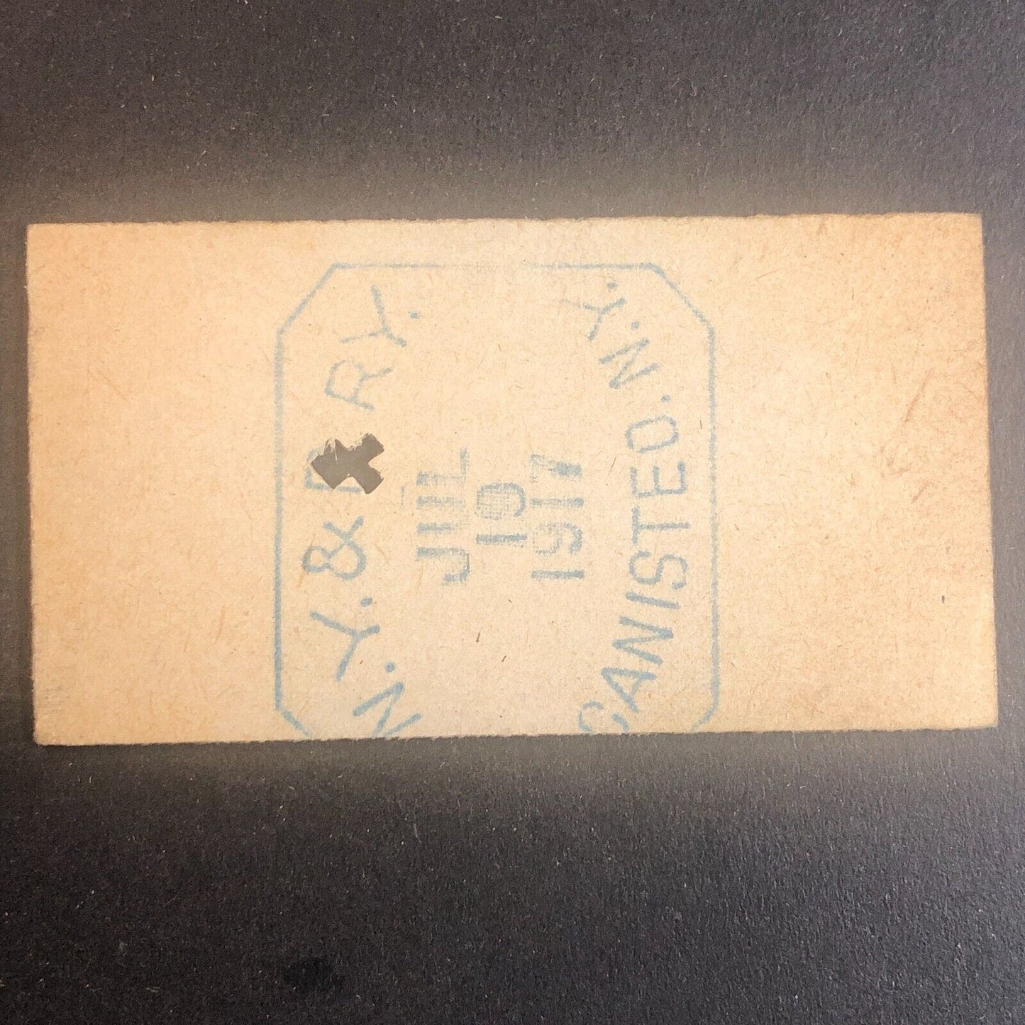 New York & Pennsylvania Railroad July 19 1917 Rexville, NY Ticket #30243