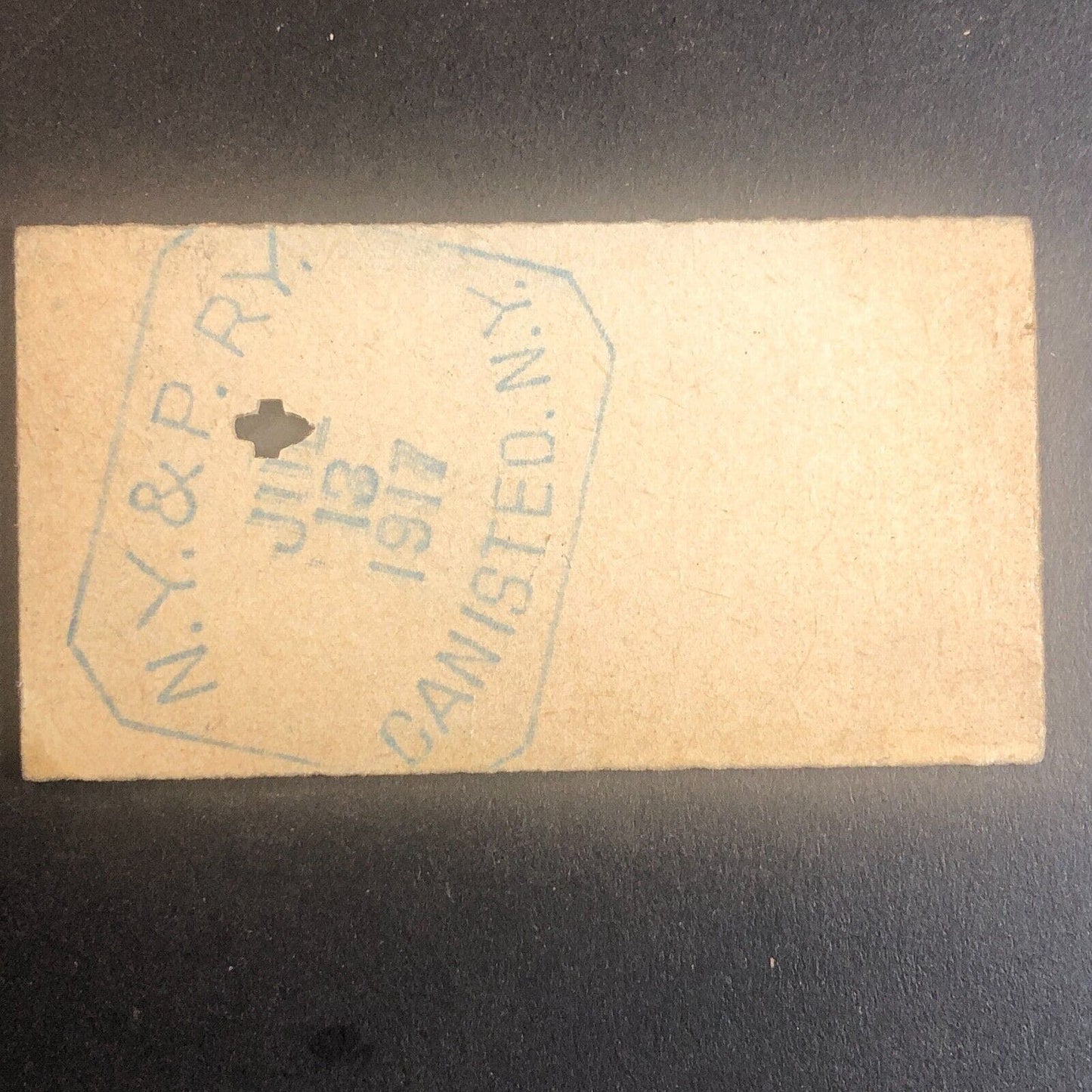 New York & Pennsylvania Railroad July 13 1917 Greenwood, NY Ticket #53542