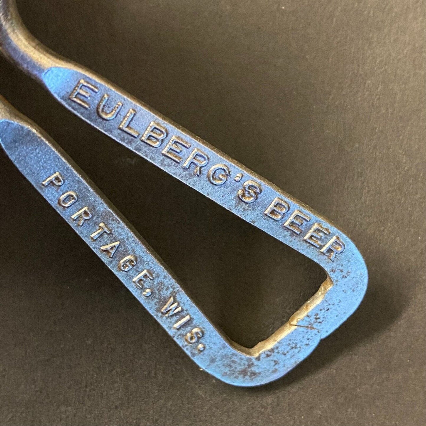 Eulberg's Beer Portage, WI Vintage Bottle Opener 3 1/2" Very Scarce