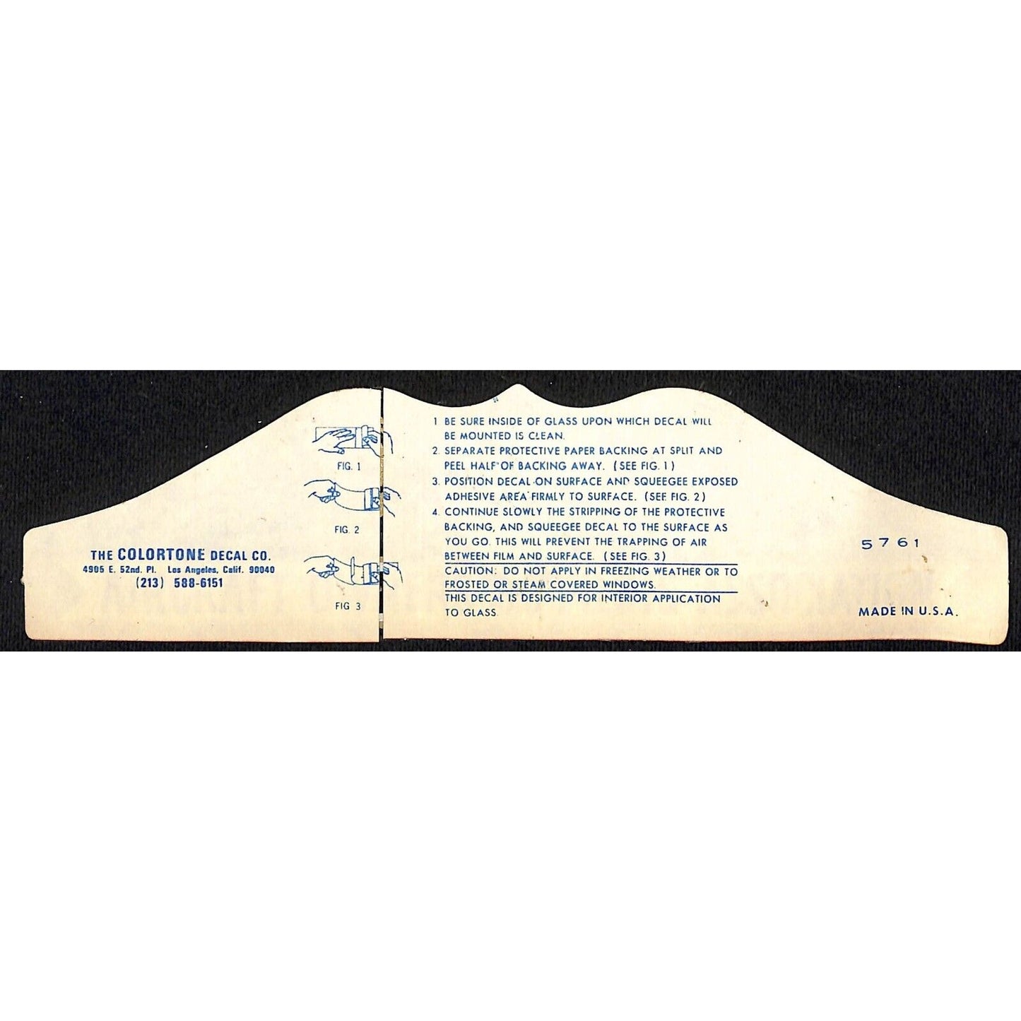 AOPA Aircraft Owners and Pilots Association Sticker for Glass 2"x7 3/4" c1960's