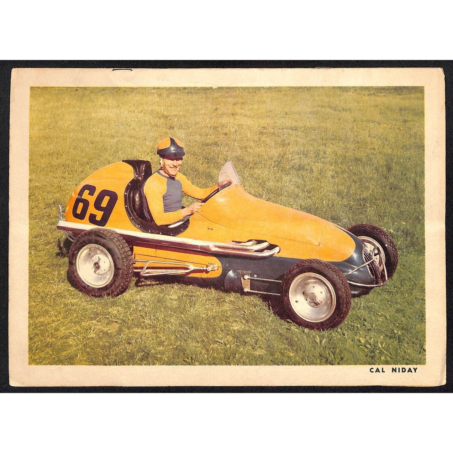 Canfield Speedway Midget Auto Racing Program AAA Duane Carter / Cal Nidy c1949