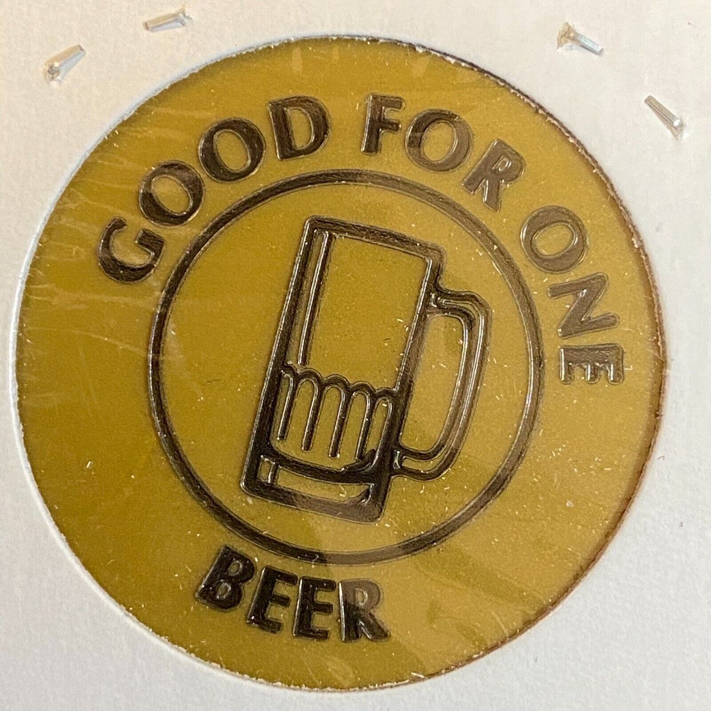 Meadville, PA Chestnut Street Pub & Grill c1990's Plastic Token "G/F One Beer"