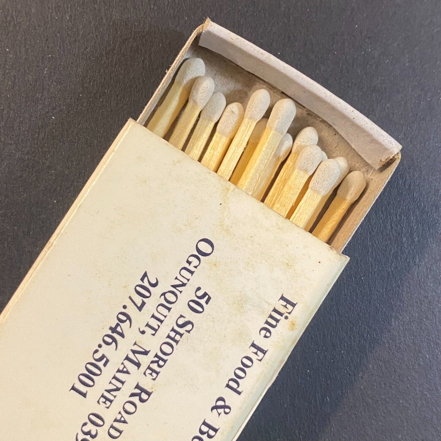 Five-O Shore Road Restaurant Ogunquit, ME Vintage Matchbox VGC Scarce