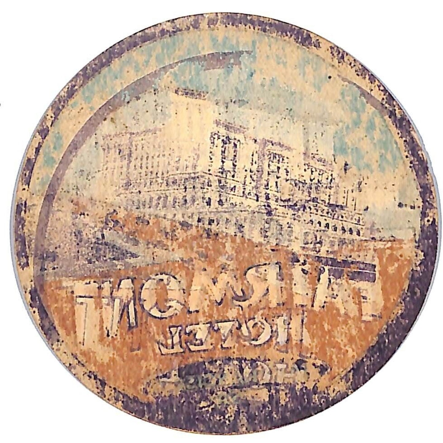Fairmont Hotel San Francisco Luggage Label c1910's-30's Scarce (#5)
