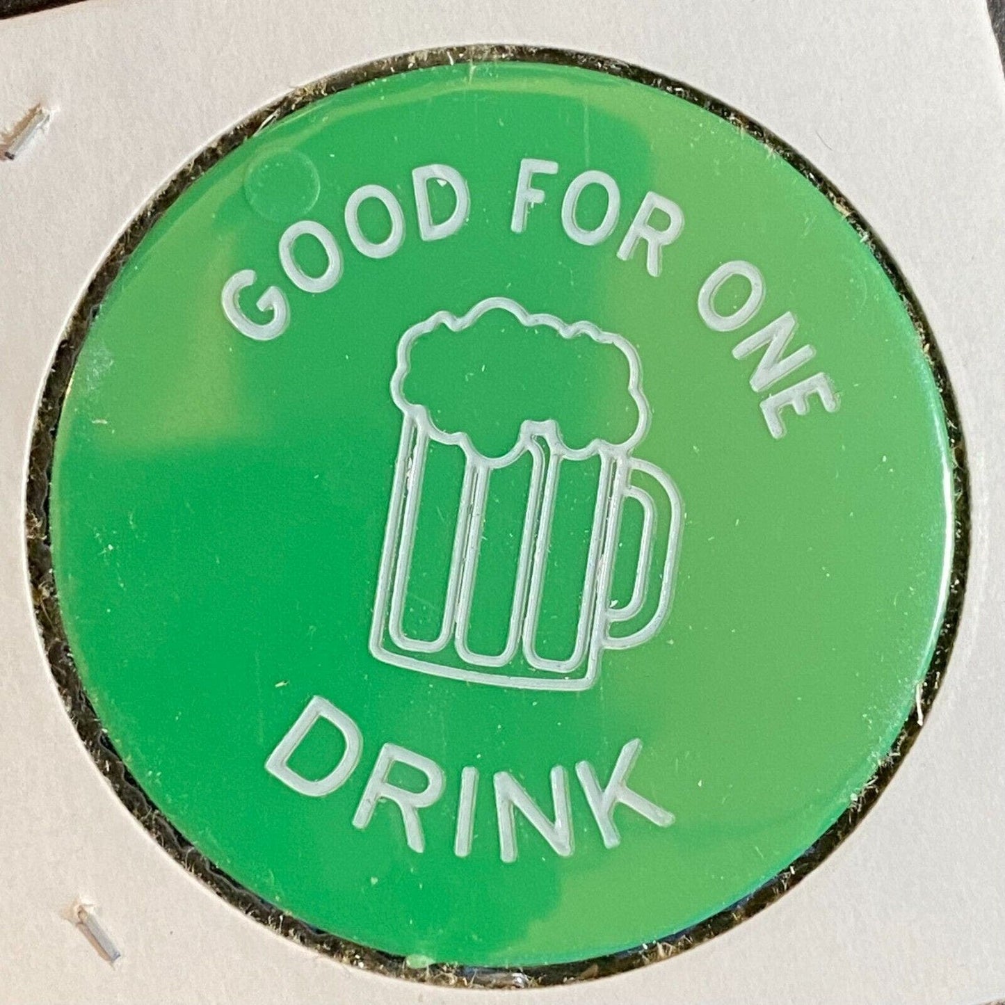 Mercer, PA Benjamin's Bar Restaurant c1987-90's Plastic Token "G/F One Drink"