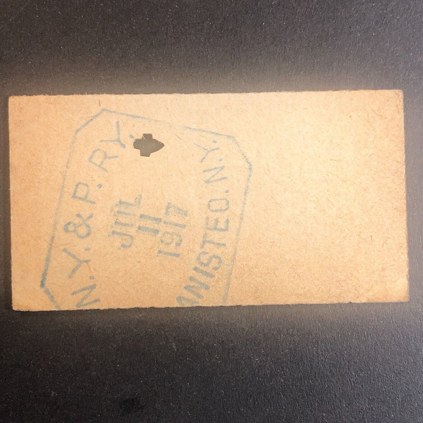 New York & Pennsylvania Railroad July 11 1917 Greenwood, NY Ticket #53524