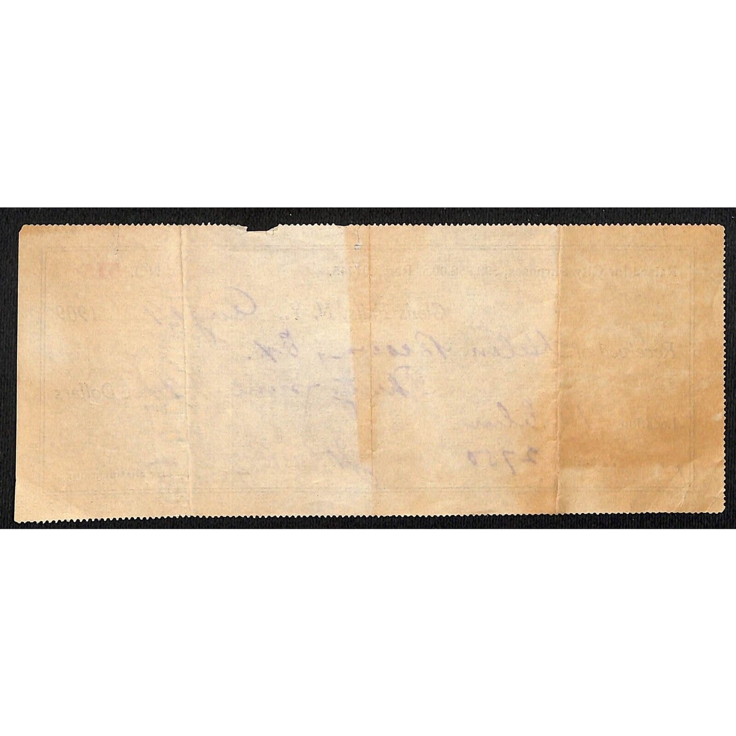 Glens Falls, NY $39.74 Property Tax Receipt 1909