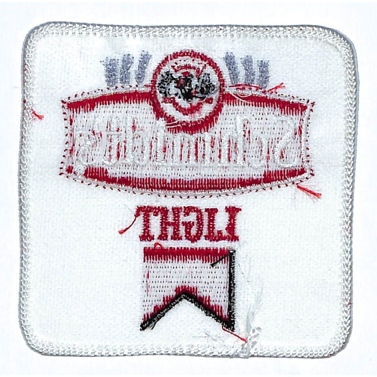 Schmidt Light Beer Patch Embroidered Vintage 3 1/4" x 3 1/4" (#2) c1975-85