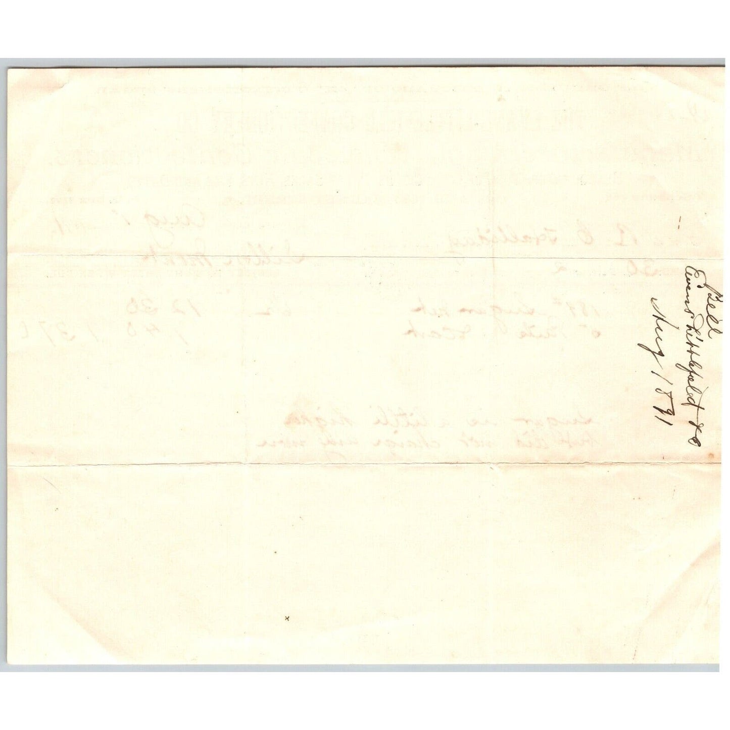 Denver, CO Evans-Littlefield Confectionery Co. 1891 Billhead R.C. Halliday*