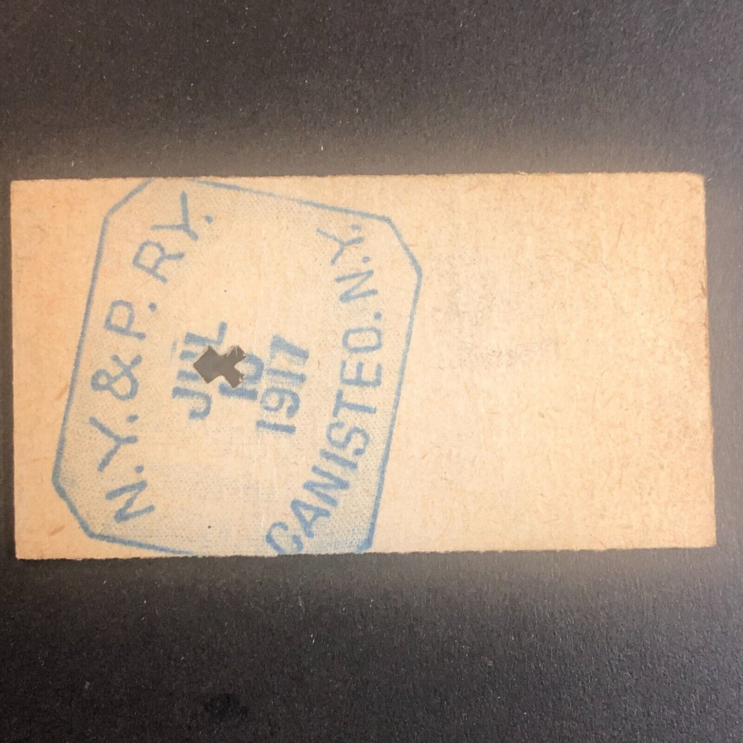 New York & Pennsylvania Railroad July 10 1917 Rexville, NY Ticket #30217