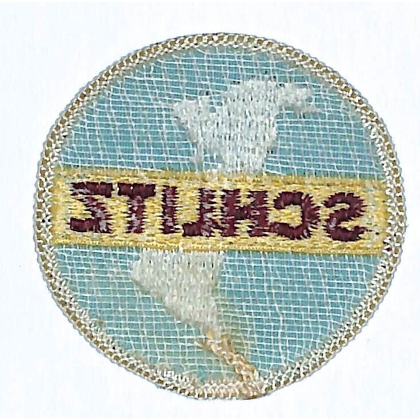Schlitz Beer Globe Earth Patch Vintage 2" dia. VGC c1970's (#1)