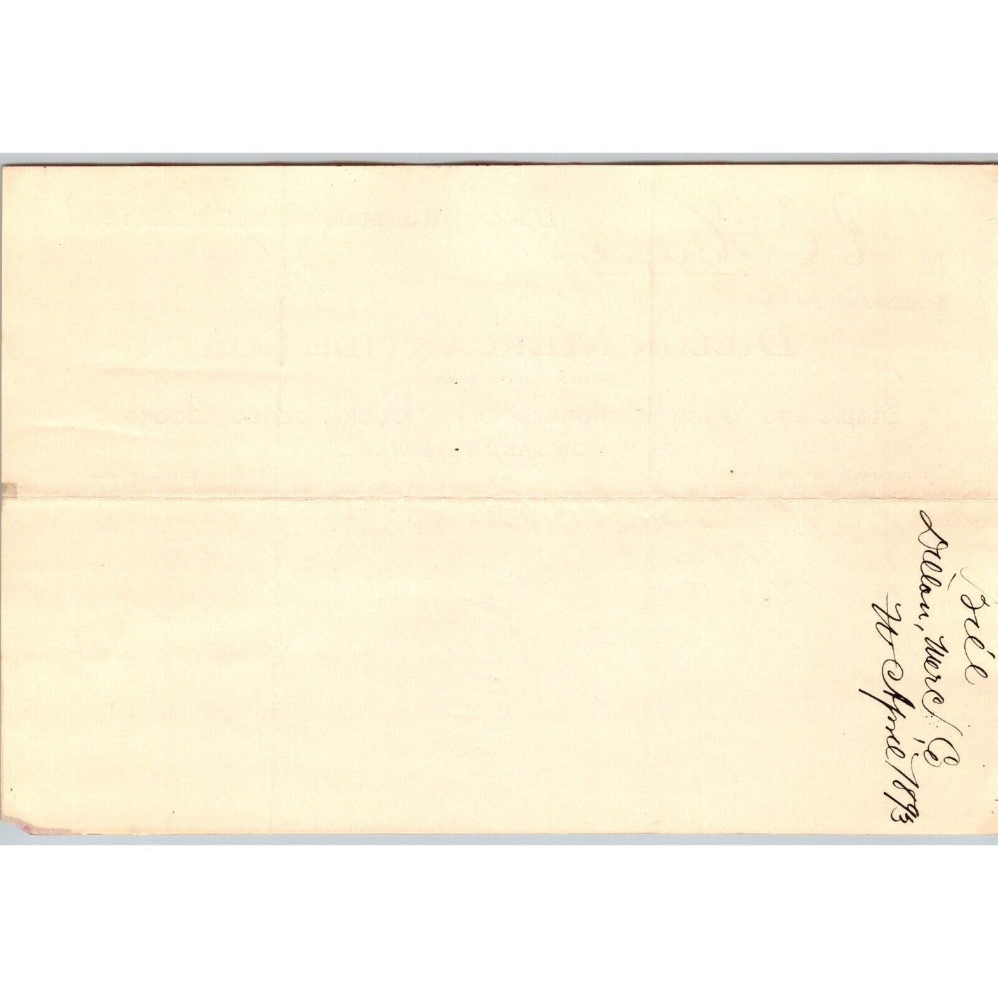 Dillon, MT Dillon Mercantile Co. Stationary Books 1893 Billhead R.C. Halliday*