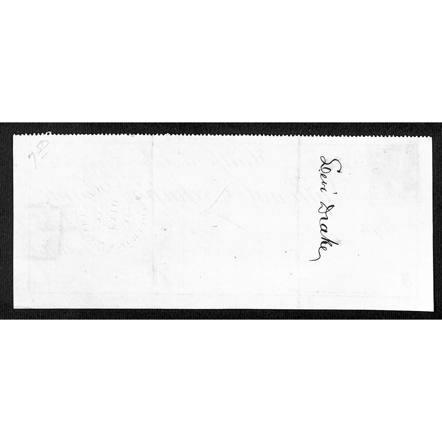 National Exchange Bank 1876 Hartford, CT $300 Bank Check