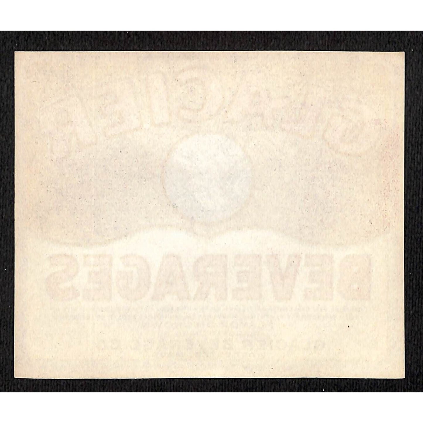 Glacier Beverages Worchester, MASS (Sthika) Paper Club Soda Label c1940's