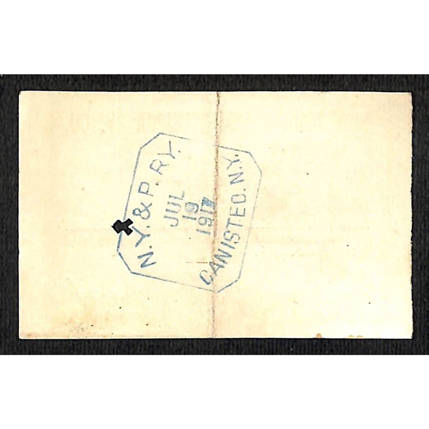 New York & Pennsylvania Railroad RY July 20 1917 Whitesville Ticket #5238
