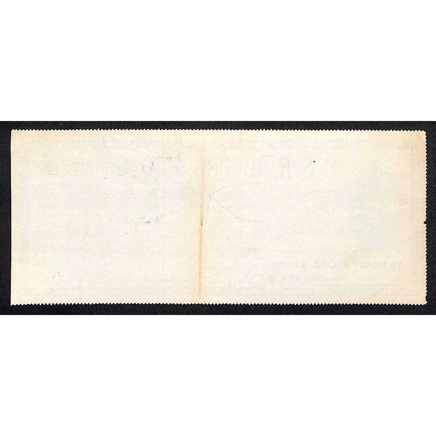1888 Henry Elling Virginia City Montana Territory S.R. Buford Grocers Check #134