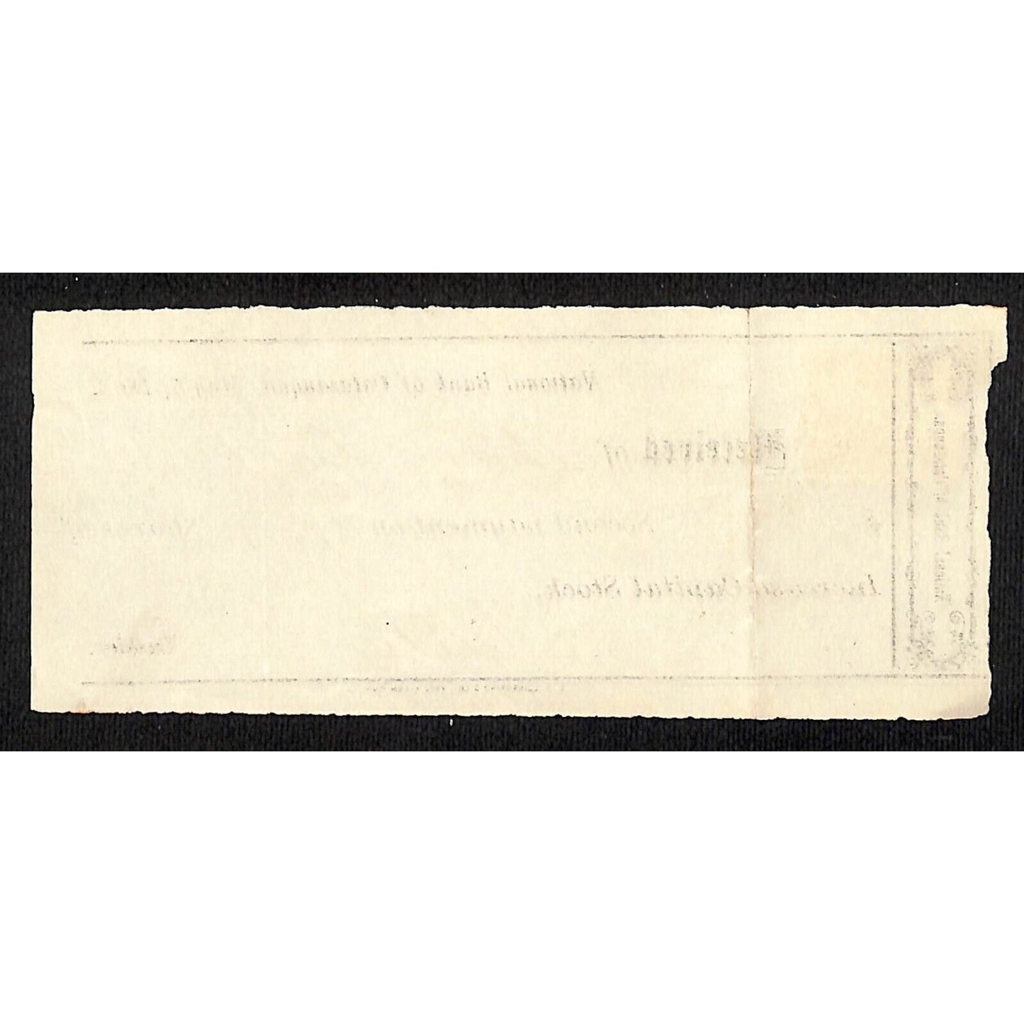 1868 National Bank of Catasauqua (PA) Philip Bahl Stock Receipt w/ Rev Stamp
