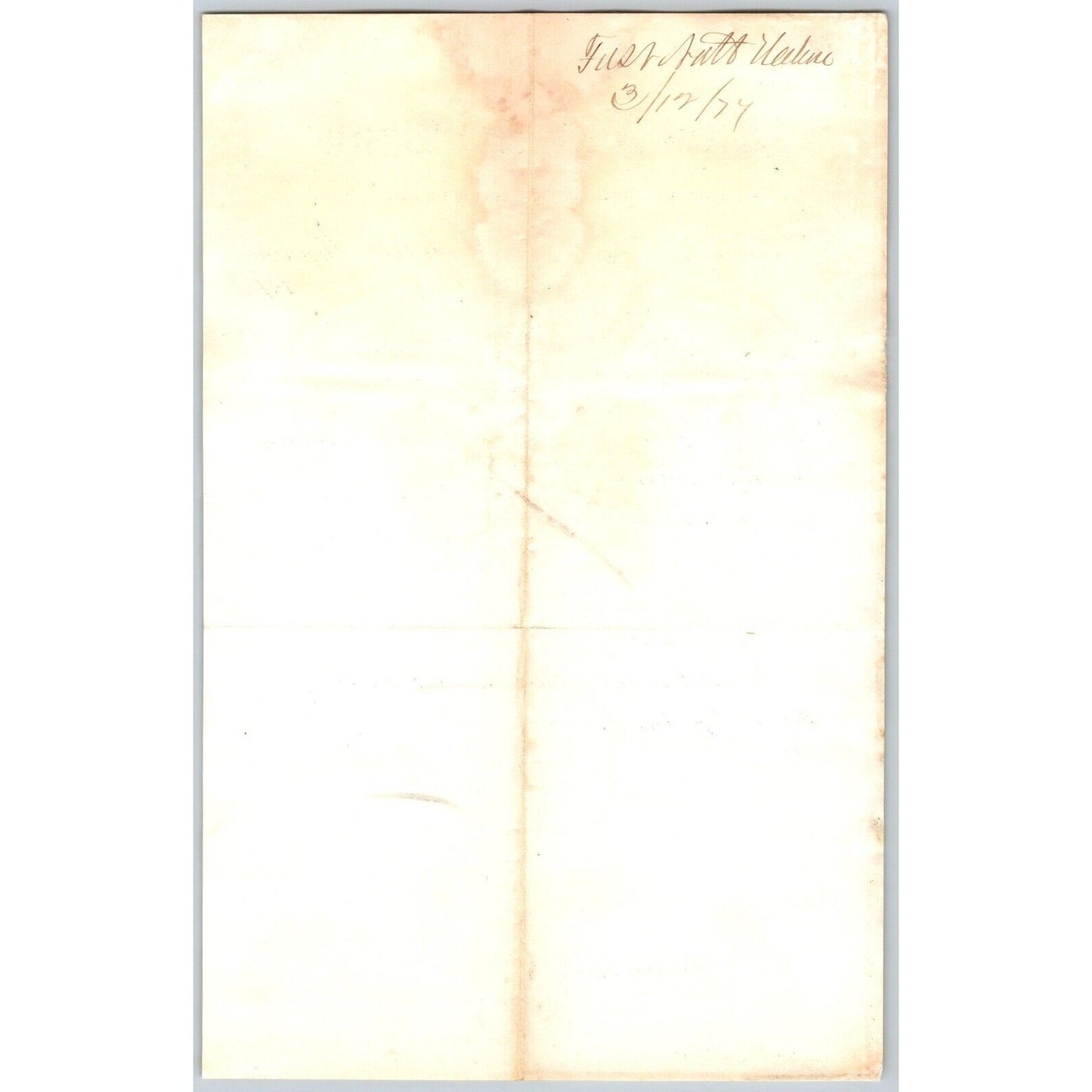 First National Bank Helena, MT 3/9 1877 Payment Advice Henry Elling*