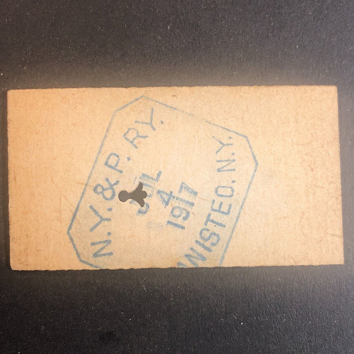 New York & Pennsylvania Railroad July 4 1917 Rexville, NY Ticket #30199