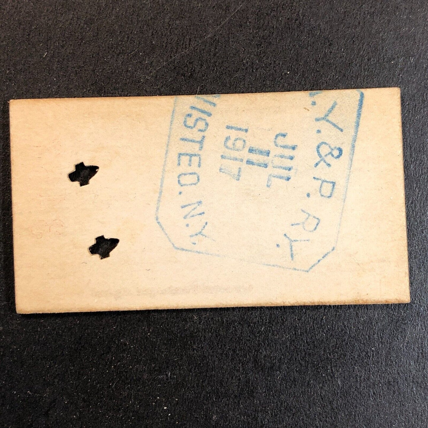 New York & Pennsylvania Railroad July 11 1917 Shingle House Ticket #3466 Scarce