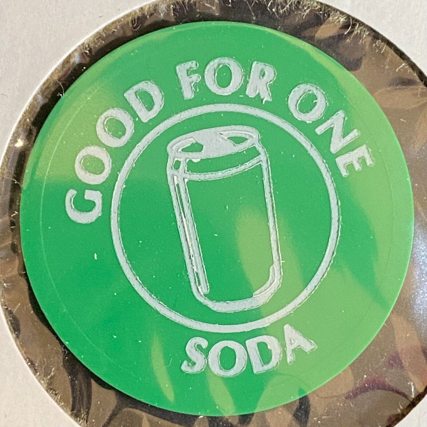 Masontown, PA American Legion Post423 c1980's Plastic Token "G/F One Soda"