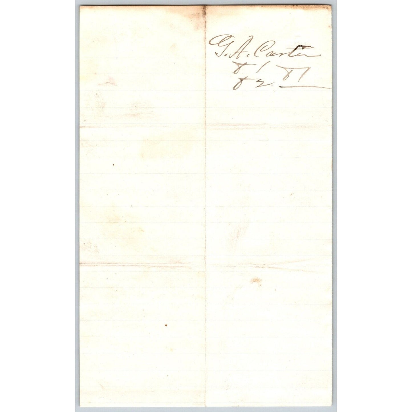 1881 G.A. Carter Meadow Creek, MT ALS to Henry Elling* "..Send You the Balance..