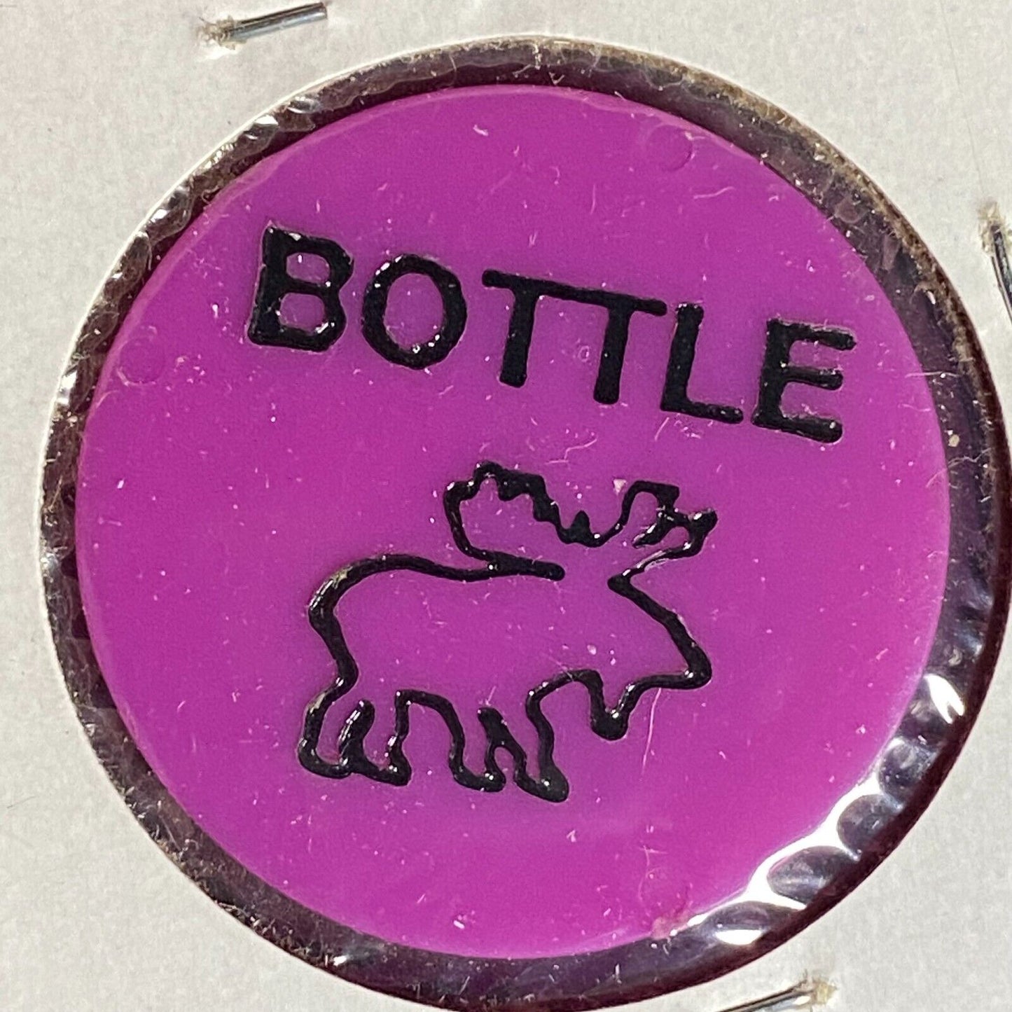 Calumet, PA "Pollock's Pub" Plastic Token G/F Bottle w/ Moose Art