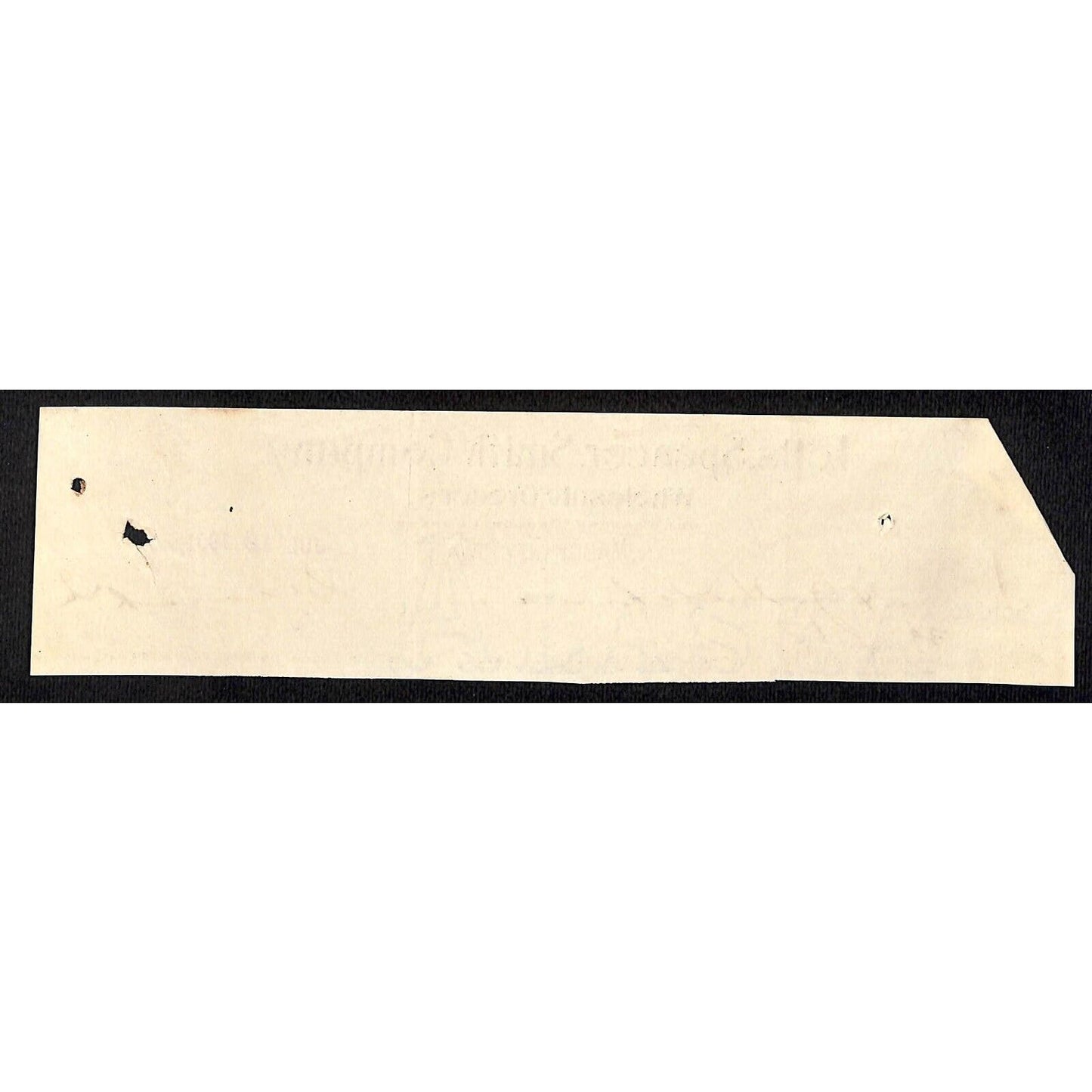 Letts, Spencer, Smith Co. Mason City IA - Hutchinson* 1901 Cut Billhead