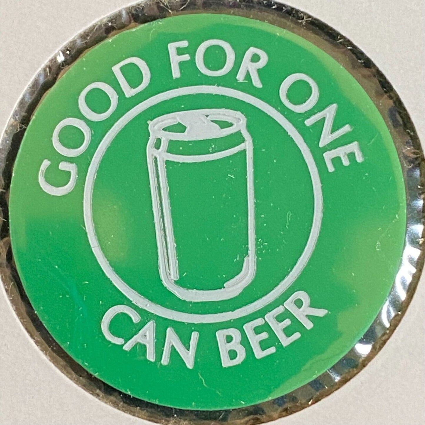 Harrisonville, F.O.E. #4274 c1970's-80's Plastic "G/F One Can Beer" Token