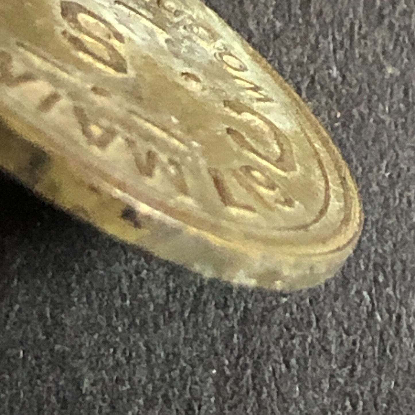 G/F 5c Charles Dunlap Cigars C.S.D. c1920's Brass Trade Token 21mm - Woodland CA