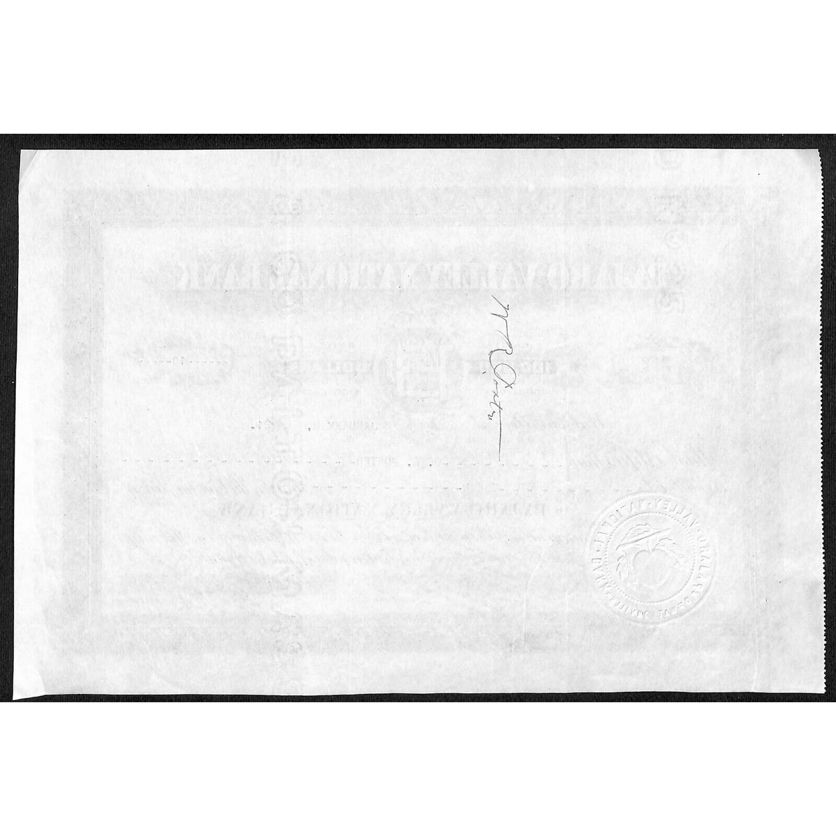 Pajaro Valley National Bank Watsonville, CA 1921 Stock Certificate W.R. Porter