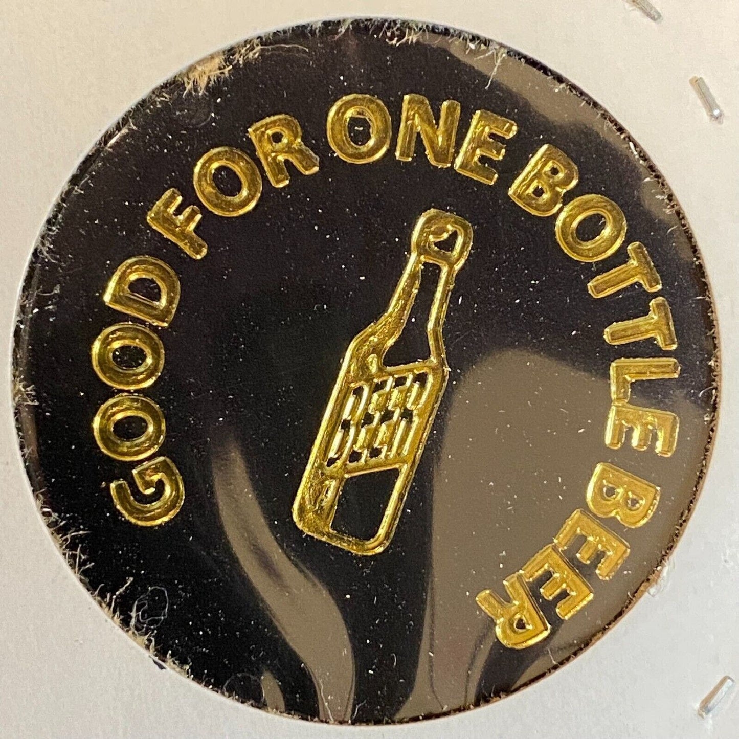 Monessen, PA BPOE Lodge 773 c1980's Plastic Token Drinks "G/F One Bottle Beer"