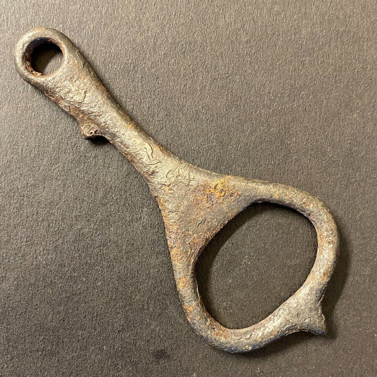 Unmarked Very Old Steel Bottle Opener 3 1/4"