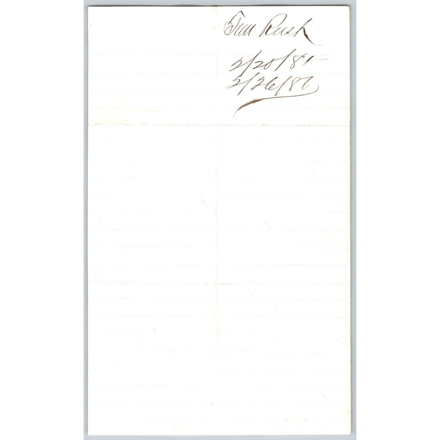 1881 ALS to Henry Elling* "..Paid Mr. Weamers ? Every Cent I owed.."