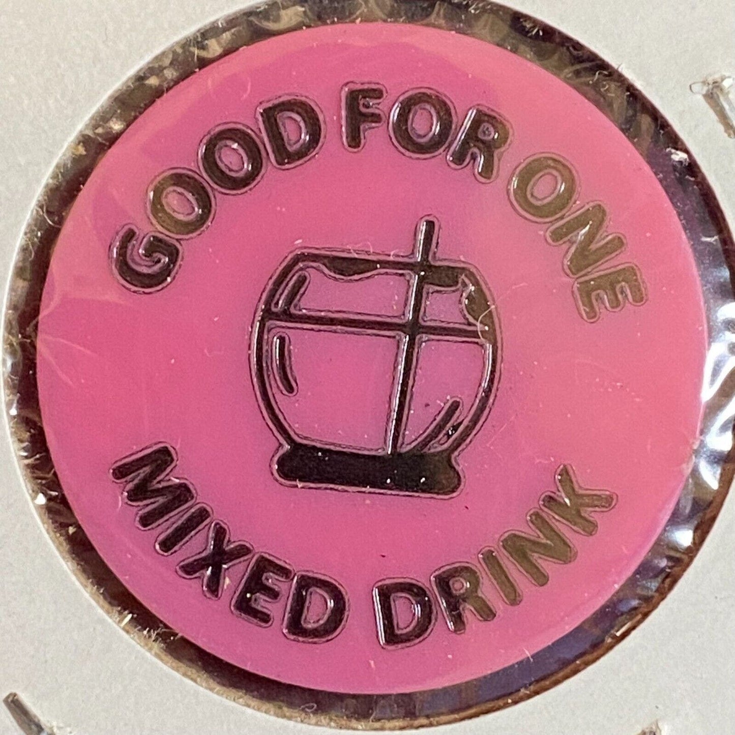 Mill Hall, PA Abby's Inn c1998 Plastic Token "G/F One Mixed Drink"