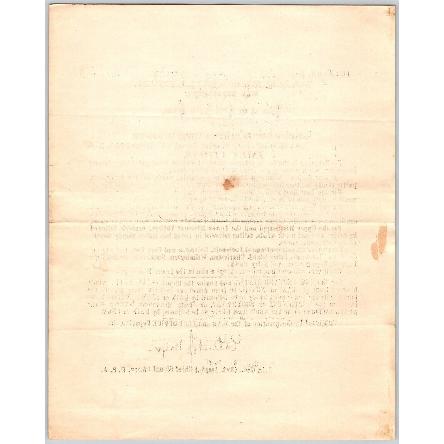 Bangor, ME Chief Signal Office, War Department Farmers' Bulletin - Dec. 21, 1878