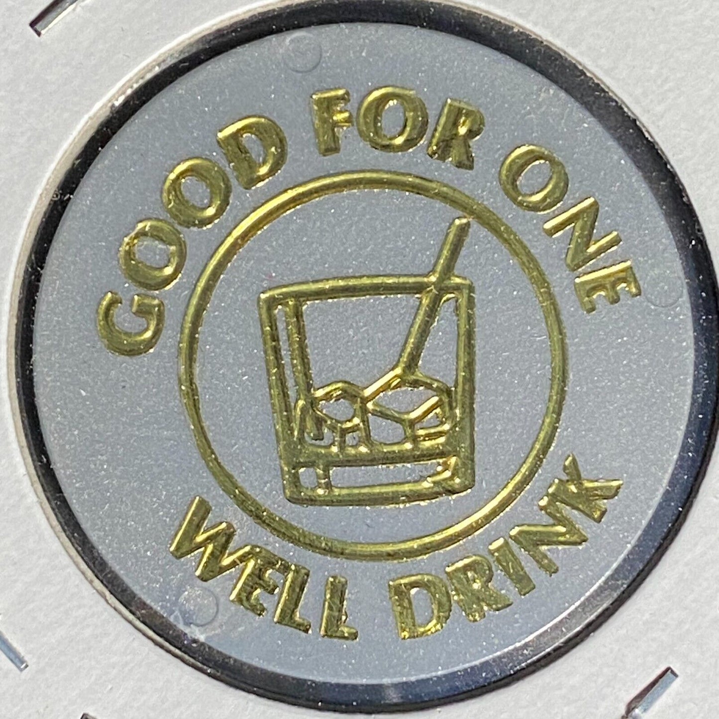 Butler, PA American Legion Post 117 Plastic Drink Token "G/F One Well Drink"