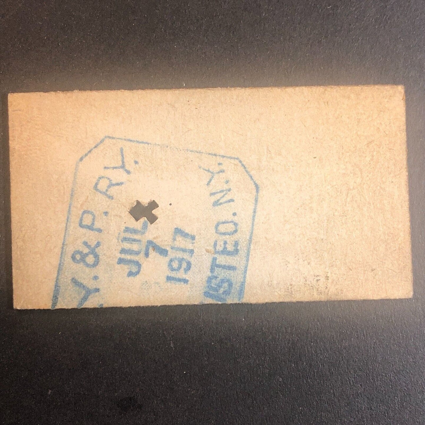 New York & Pennsylvania Railroad July 7 1917 Rexville, NY Ticket #30216
