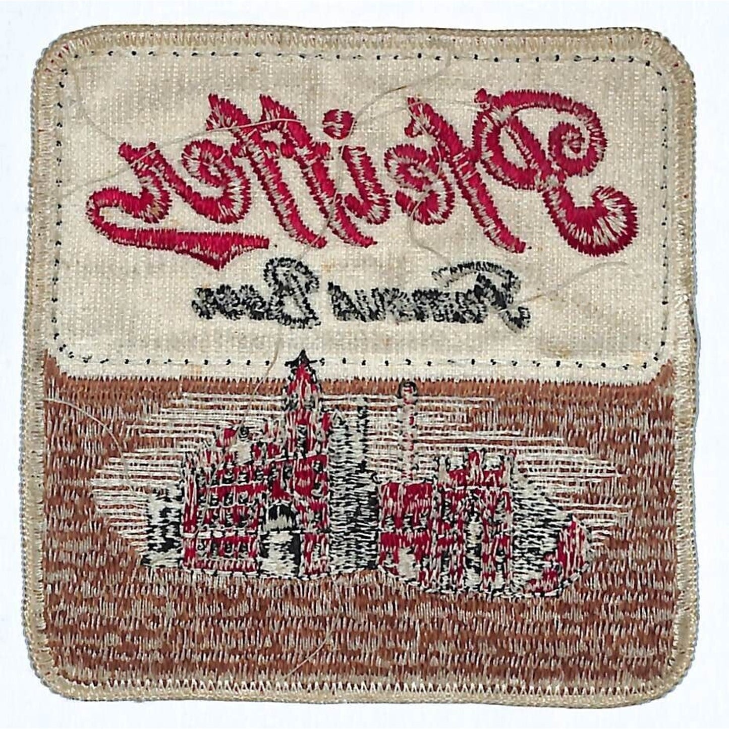 Pfeiffer Famous Beer Patch Embr. 4"x4" c1960's-70's Soft Floppy Scarce